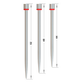 one80 Steel Darts R2 Revolution Interchange Points 2,0 mm Point Wechselspitzen incl. Adaptor Silber Smooth 2,00mm 44 mm