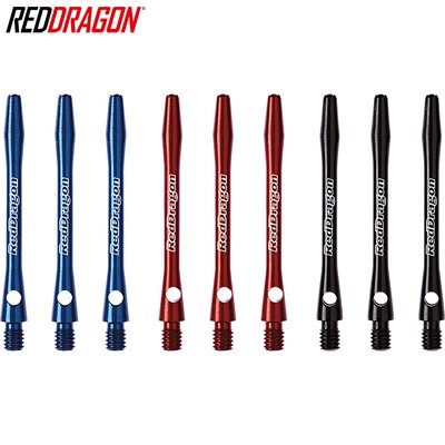 Red Dragon Dart Shaft  Laser Etched Aluminium Dartshaft Rot M Mittel
