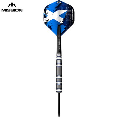 Mission Darts Steel Darts Alan Soutar Soots Blue & White Electro 90% Tungsten Steeltip Darts Steeldart
