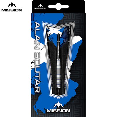 Mission Darts Soft Darts Alan Soutar Soots Blue & White Electro 90% Tungsten Softtip Darts Softdart 22 g