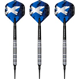 Mission Darts Soft Darts Alan Soutar Soots Blue & White...