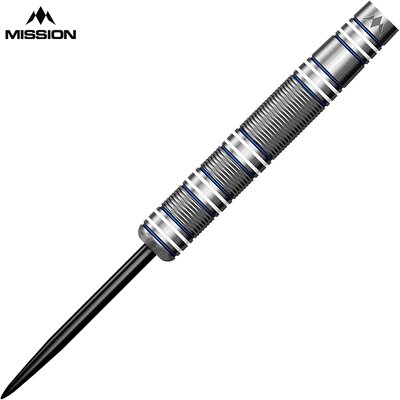 Mission Darts Steel Darts Alan Soutar Soots Blue & White Electro 90% Tungsten Steeltip Darts Steeldart 22 g