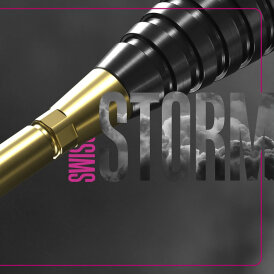 Target Steel Tip SWISS Point Dart Wechsel- Spitzen Schraubspitzen Storm Point Nano Gold 26 mm