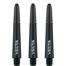 Winmau Vecta Shaft Composite mit leichtem aluminiumlegierten Top 3er Set Schwarz Intermediate