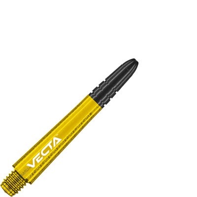Winmau Vecta Shaft Composite mit leichtem aluminiumlegierten Top 3er Set Gelb Intermediate