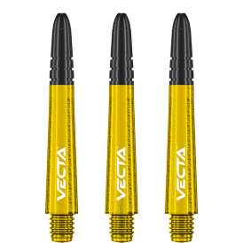 Winmau Vecta Shaft Composite mit leichtem aluminiumlegierten Top 3er Set Gelb Intermediate