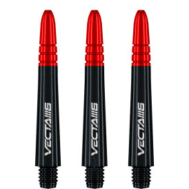 Winmau Vecta Shaft Composite mit leichtem aluminiumlegierten Top 3er Set Blade 6 Black Intermediate
