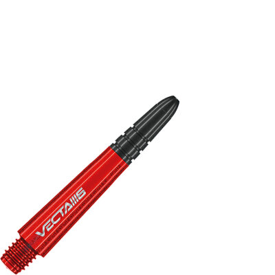 Winmau Vecta Shaft Composite mit leichtem aluminiumlegierten Top 3er Set Blade 6 Red S Kurz