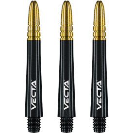 Winmau Vecta Shaft Composite mit leichtem aluminiumlegierten Top 3er Set Gold M Mittel