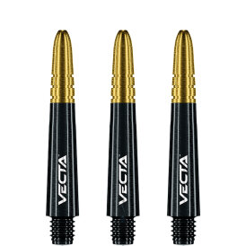 Winmau Vecta Shaft Composite mit leichtem aluminiumlegierten Top 3er Set Gold S Kurz