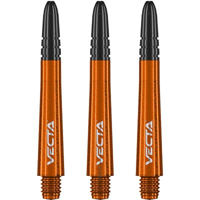 Winmau Vecta Shaft Composite mit leichtem aluminiumlegierten Top 3er Set Orange M Mittel