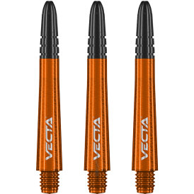 Winmau Vecta Shaft Composite mit leichtem aluminiumlegierten Top 3er Set Orange M Mittel