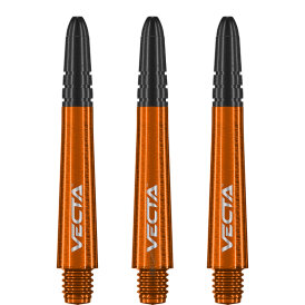 Winmau Vecta Shaft Composite mit leichtem aluminiumlegierten Top 3er Set Orange Intermediate