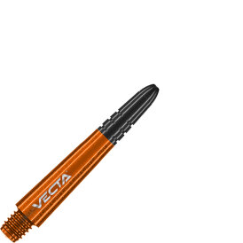 Winmau Vecta Shaft Composite mit leichtem aluminiumlegierten Top 3er Set Orange S Kurz