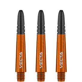 Winmau Vecta Shaft Composite mit leichtem aluminiumlegierten Top 3er Set Orange S Kurz