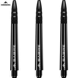 Mission Dart Sabre Shafts Black mit Aluminium-Top 3er Set Schwarz M Mittel