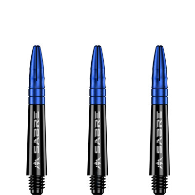 Mission Dart Sabre Shafts Black mit Aluminium-Top 3er Set Blau S Kurz