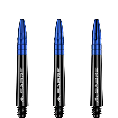 Mission Dart Sabre Shafts Black mit Aluminium-Top 3er Set Blau IM Intermediate