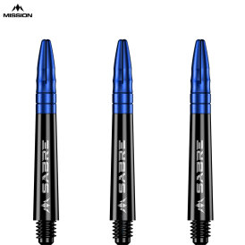 Mission Dart Sabre Shafts Black mit Aluminium-Top 3er Set Blau IM Intermediate