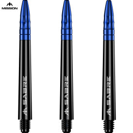 Mission Dart Sabre Shafts Black mit Aluminium-Top 3er Set Blau M Mittel