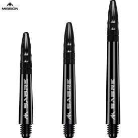 Mission Dart Sabre Shafts Black mit Aluminium-Top 5er Set verschiedene Farben und Längen
