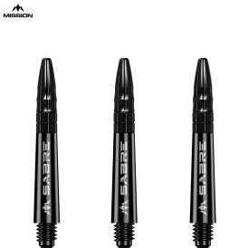 Mission Dart Sabre Shafts Black mit Aluminium-Top 5er Set Schwarz S Kurz
