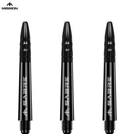 Mission Dart Sabre Shafts Black mit Aluminium-Top 5er Set Schwarz IM Intermediate