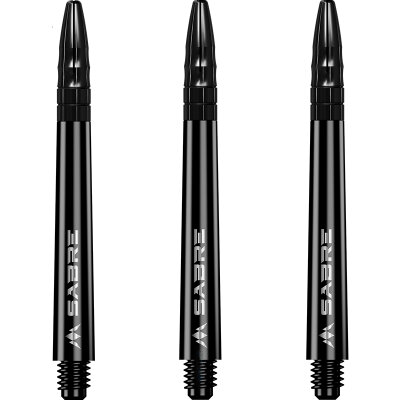 Mission Dart Sabre Shafts Black mit Aluminium-Top 5er Set Schwarz M Mittel