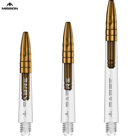 Mission Dart Sabre Shafts Clear mit Aluminium-Top 3er Set verschiedene Farben und Längen