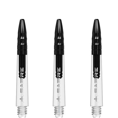 Mission Dart Sabre Shafts Clear mit Aluminium-Top 3er Set Schwarz IM Intermediate