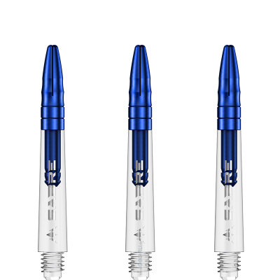 Mission Dart Sabre Shafts Clear mit Aluminium-Top 5er Set Blau IM Intermediate