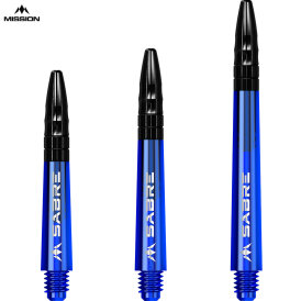 Mission Dart Sabre Shafts Colour mit Aluminium-Top 3er Set verschiedene Farben und Längen