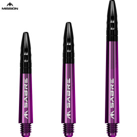 Mission Dart Sabre Shafts Colour mit Aluminium-Top 3er Set verschiedene Farben und Längen
