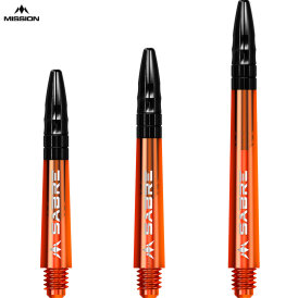 Mission Dart Sabre Shafts Colour mit Aluminium-Top 3er Set verschiedene Farben und Längen