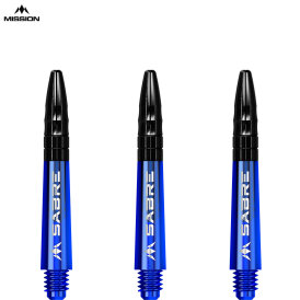 Mission Dart Sabre Shafts Colour mit Aluminium-Top 3er Set Blau S Kurz