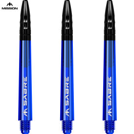 Mission Dart Sabre Shafts Colour mit Aluminium-Top 3er Set Blau M Mittel