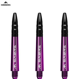 Mission Dart Sabre Shafts Colour mit Aluminium-Top 3er Set Lila IM Intermediate