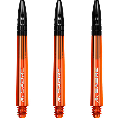 Mission Dart Sabre Shafts Colour mit Aluminium-Top 3er Set  Orange M Mittel