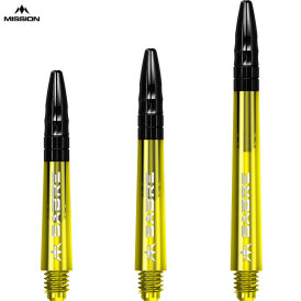 Mission Dart Sabre Shafts Colour mit Aluminium-Top 5er Set verschiedene Farben und Längen