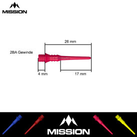 Mission Dart Soft Tips Titan Pro Softdart Spitze Soft Points 250 Stück Weiß