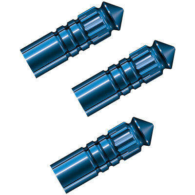 Mission Dart F-Protect Flight Protectors Expert Aluminium Flightschoner 10 Sets Blau