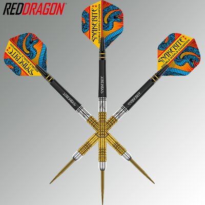 Winmau Blade 6 Dart Board incl.Red Dragon Double World Champion SE Gold Plus 22 g Steeldart GOKarli Flight Starter Pack