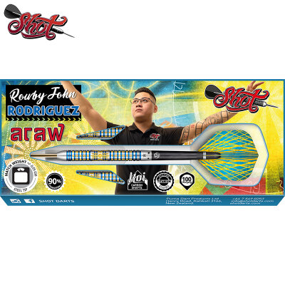 Shot Steel Darts Rowby John Rodriquez Araw 90% Tungsten Steeltip Darts Steeldart 21 g