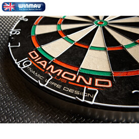 "Verpackung beschädigt" - Winmau Diamond Plus Bristle Dart Board - Trainingsboard