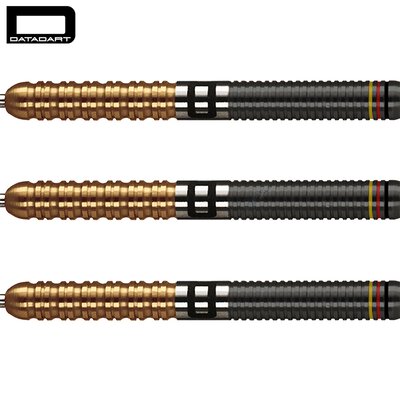 Datadart Steel Darts Christian Bunse Black and Gold 90% Tungsten Steeltip Darts Steeldart