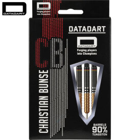 Datadart Steel Darts Christian Bunse Black and Gold 90% Tungsten Steeltip Darts Steeldart