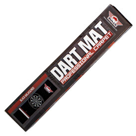 "Verpackung beschädigt" - BULLS NL Dartmatte Dartteppich Carpet Mat 60 cm x 300 cm Black-Red mit Oche