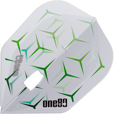 one80 Dart L-Style Dart Flights Lukas Wenig Luu Dartflights Design 2023 L1PRO Clear Grün