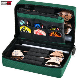 one80 Dart Double Dartbox Dart Case Box Dunkelgrün