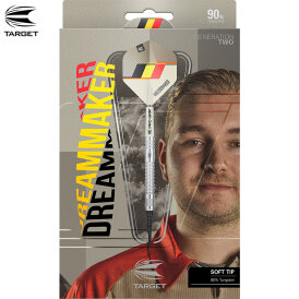 Target Soft Darts Dimitri van den Bergh G2 Generation 2 90% Tungsten Softtip Softdart 19 g